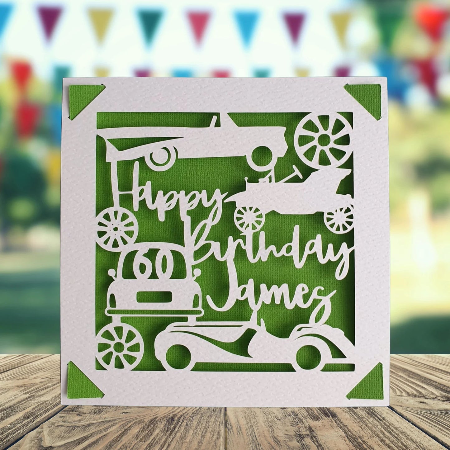 Cars Personalised Birthday Card