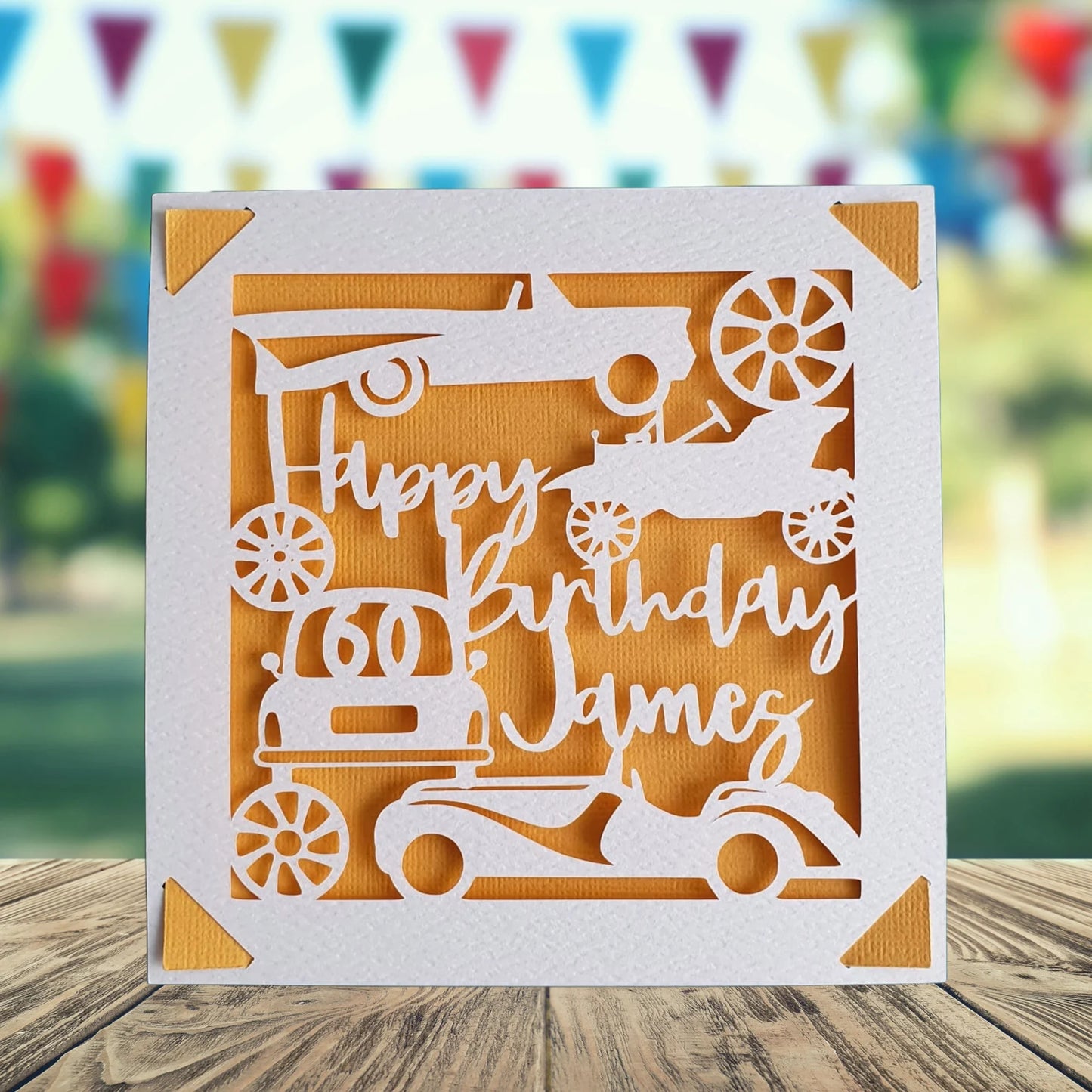 Cars Personalised Birthday Card