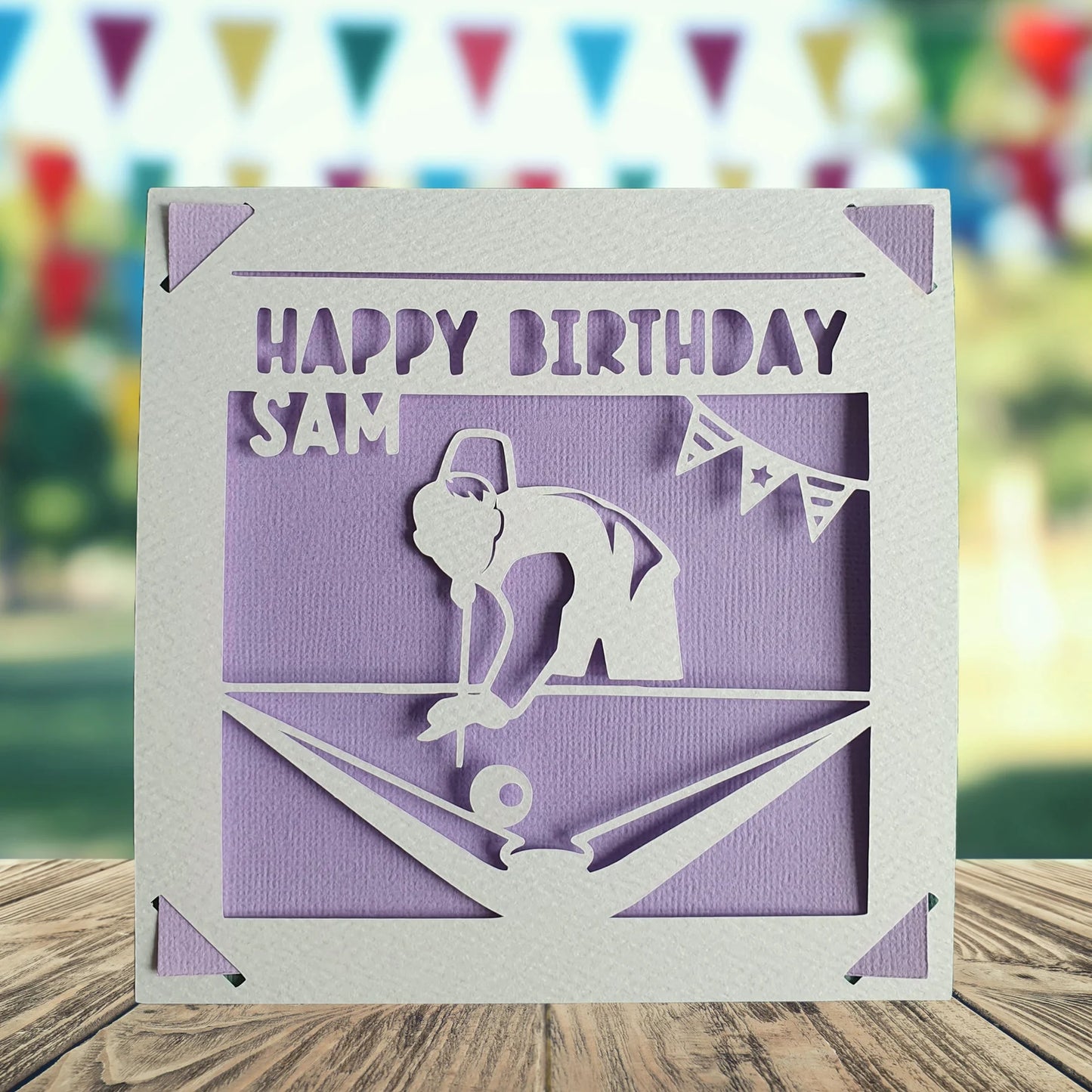 Snooker Birthday Card
