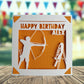 Personalised Archery Birthday Card
