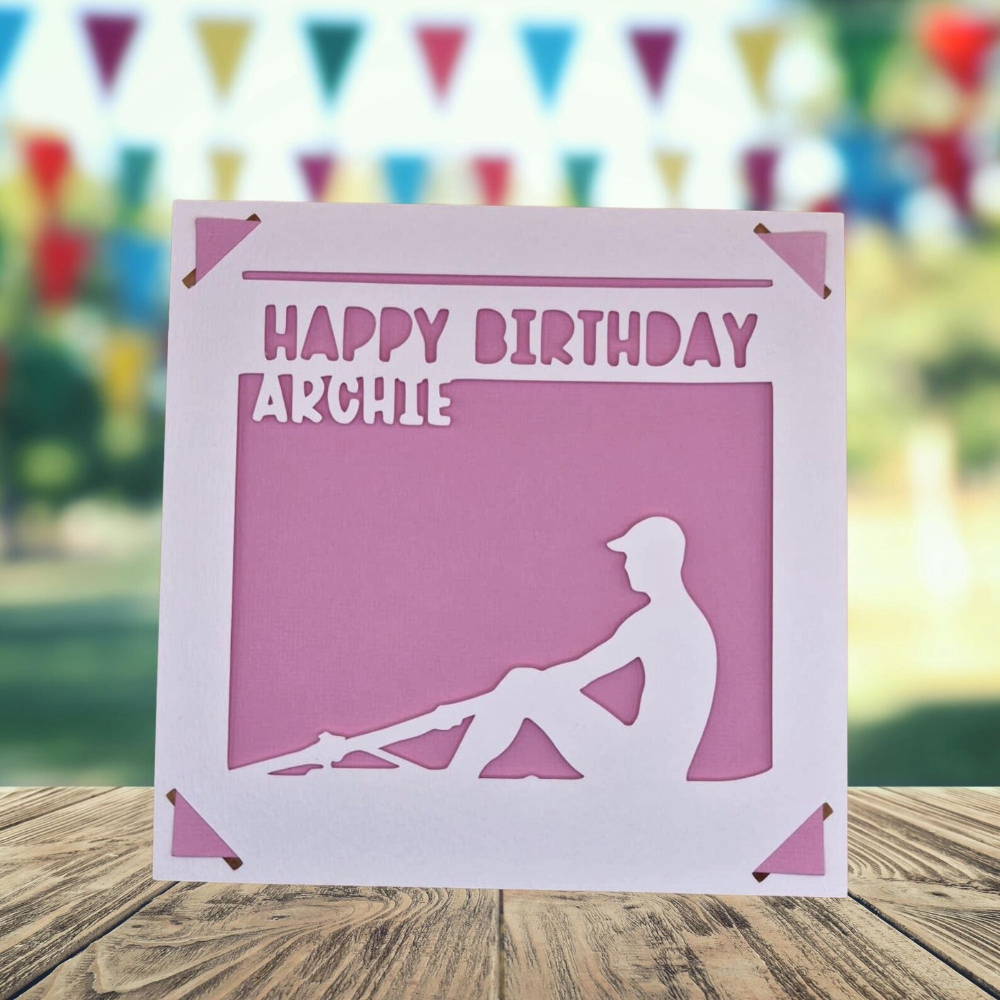 Rowing Birthday Card