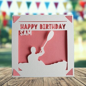 Canoe / Kayak Birthday Card
