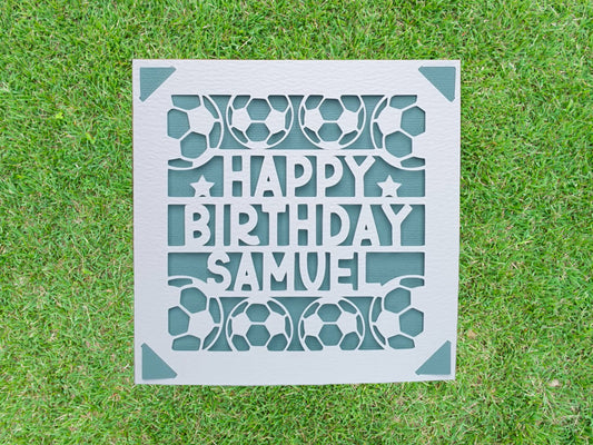 Football Personalised Birthday Card