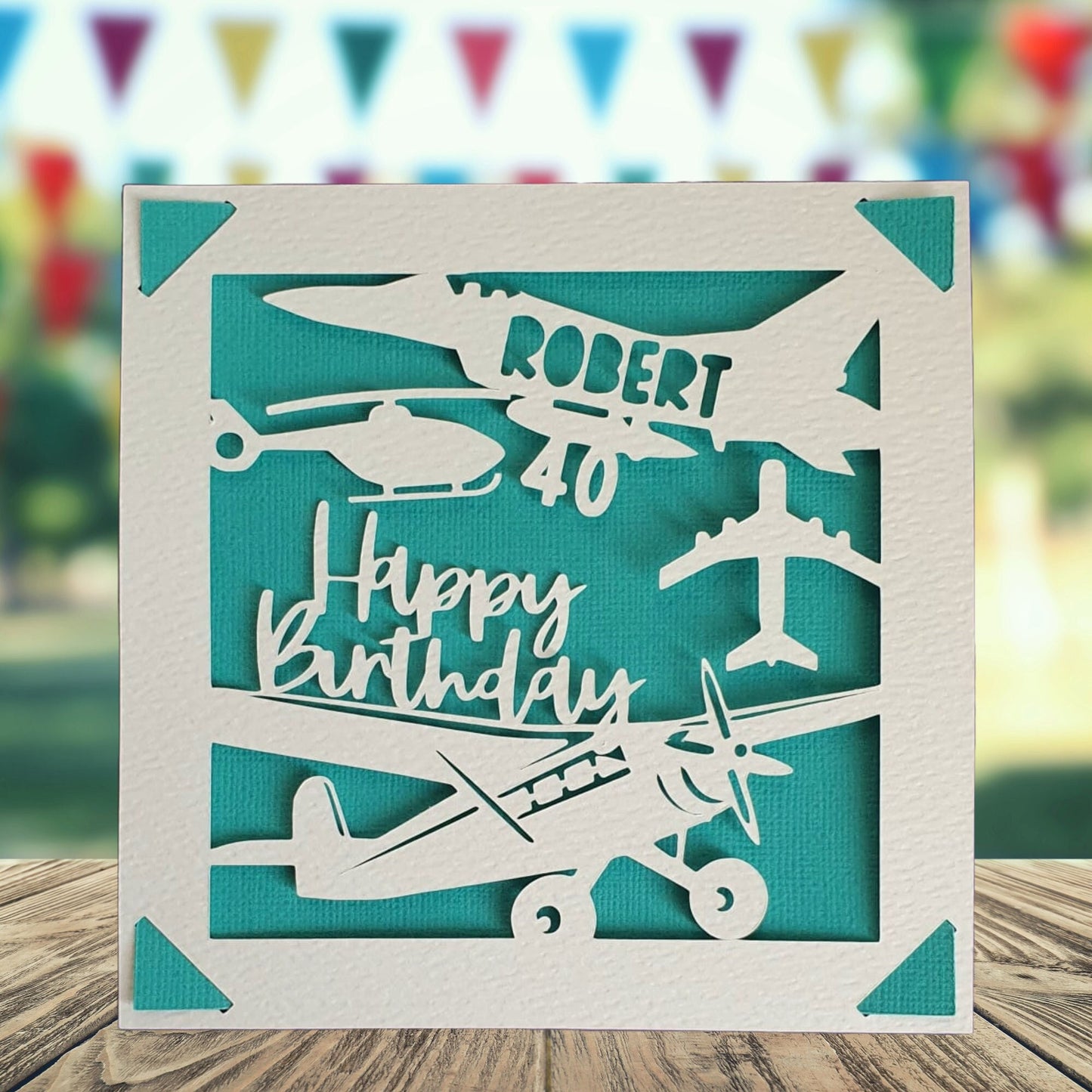 Personalised Plane Birthday Card