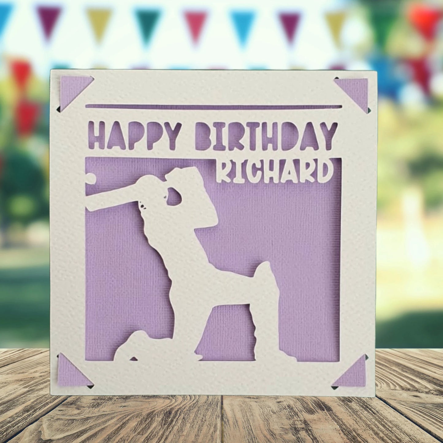 Cricket Player Personalised Birthday Card