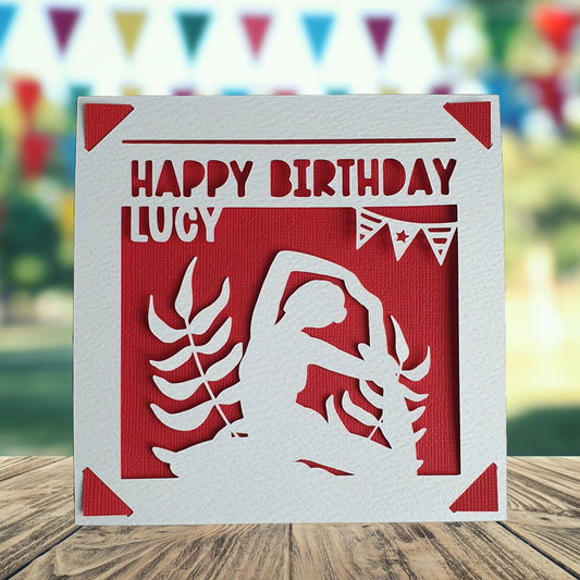 Personalised Yoga Birthday Card