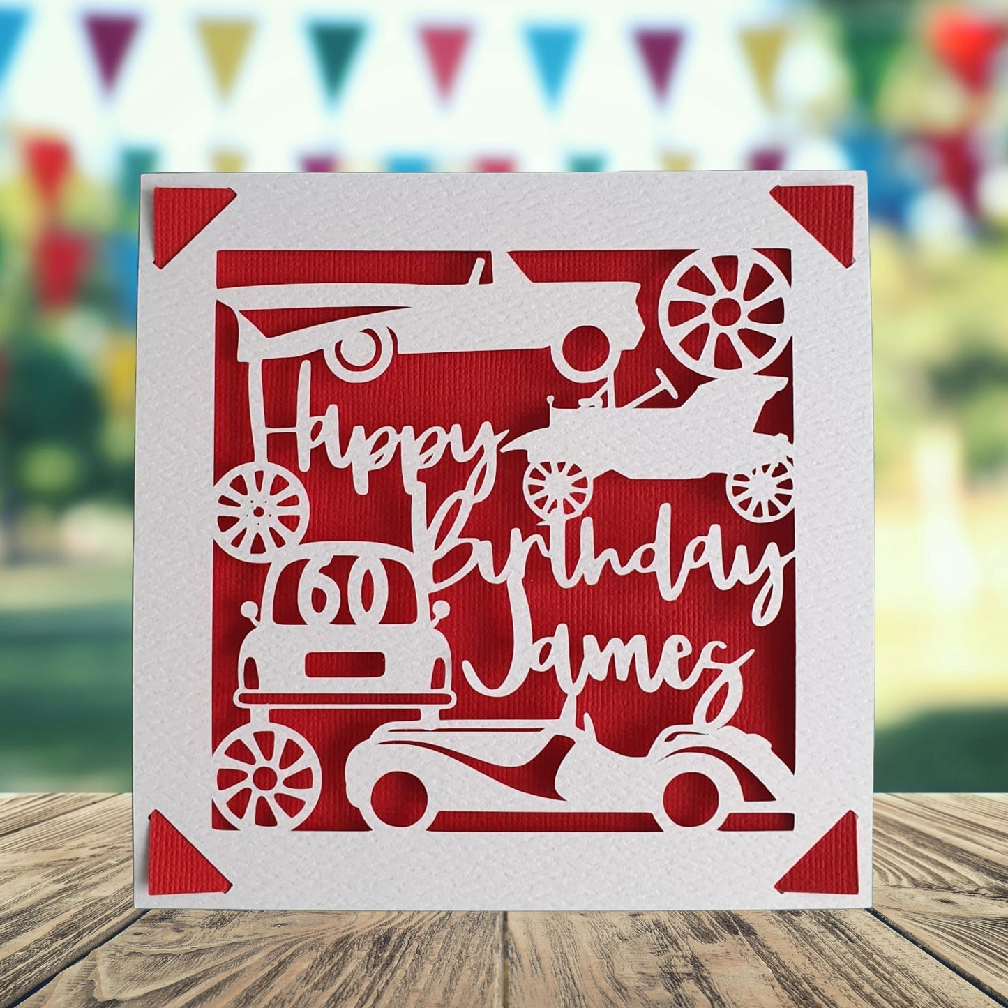 Cars Personalised Birthday Card