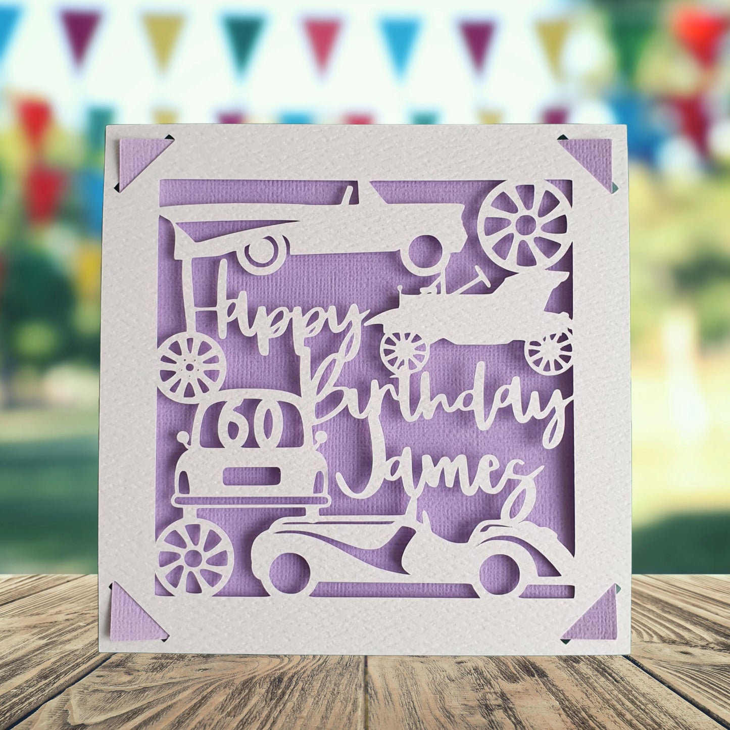 Cars Personalised Birthday Card