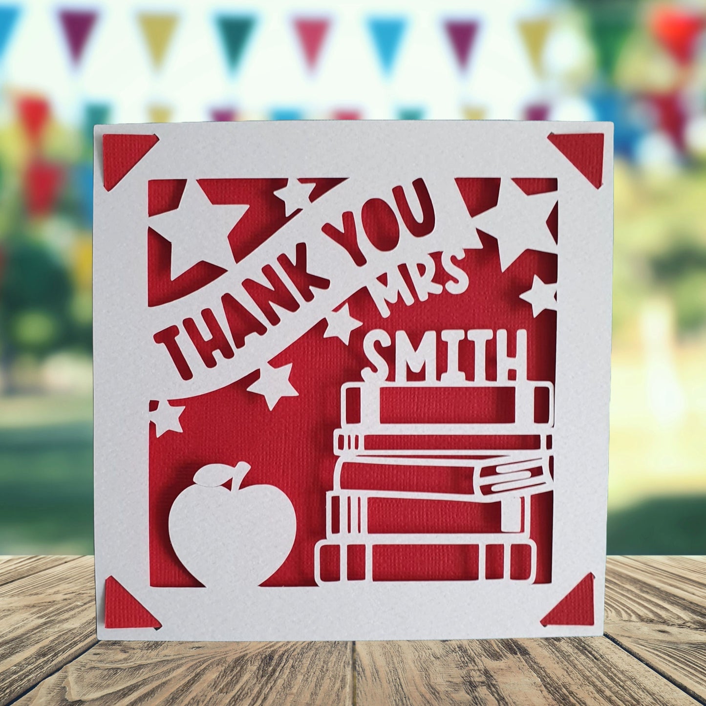 Personalised Thank You Card for Teacher