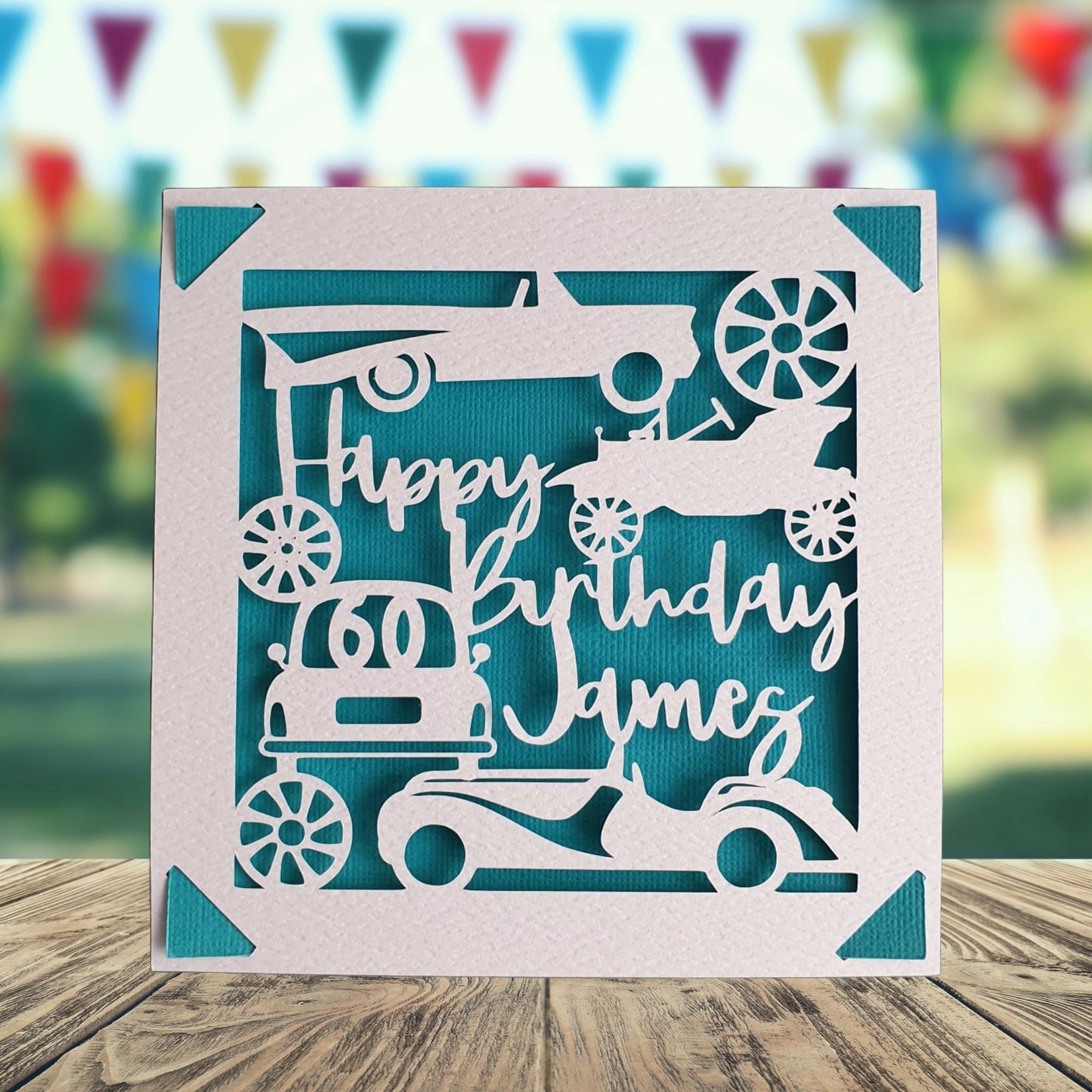 Cars Personalised Birthday Card