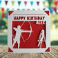 Personalised Archery Birthday Card