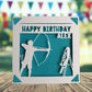 Personalised Archery Birthday Card