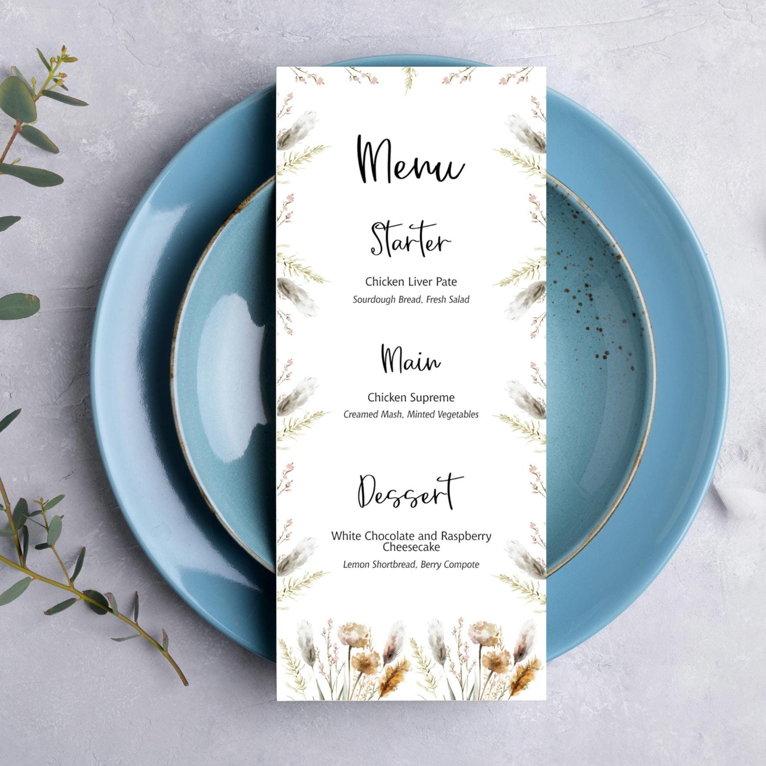 Menu Cards