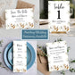 Autumnal Wild Flowers Wedding Invitation with Information & Menu Choices