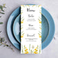 Wild Flowers Church Set Wedding Menu