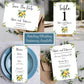 Italian Lemon Themed Wedding Menu