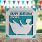 Bath Happy Birthday Personalised Papercut Card, Birthday Card for Her, Pampering Birthday Card, Birthday Card for Bath Lover, Bath Gift