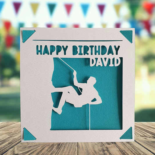 Mountain Climber Birthday Card