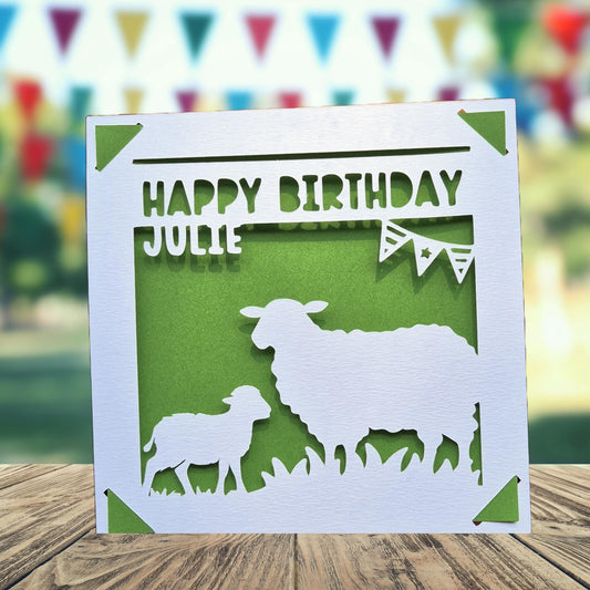 Sheep Birthday Card