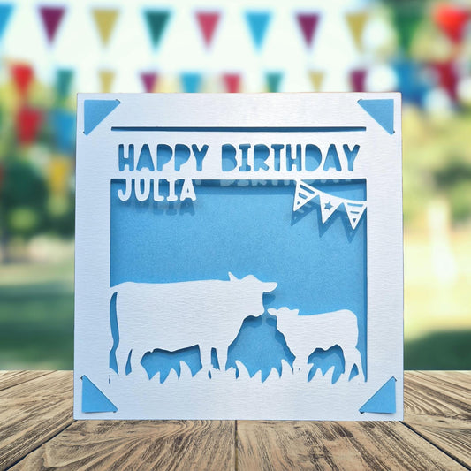 Cow Birthday Card
