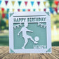 Personalised Football Birthday Card: Sports Theme, Choice of Colors