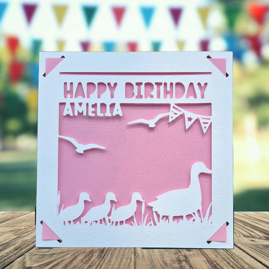 Duck Birthday Card, Cute Animal Birthday Card, Birthday Card for Animal Lover, Farm Animal Birthday Card, Personalised Duck Card