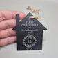 First Christmas in New Home Bauble, First Christmas Engraved Bauble, Christmas Decoration for New Home, Personalised House Slate Bauble