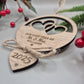 First Christmas Married Bauble, First Christmas as Mr & Mrs, Wooden Engraved Bauble, Personalised Wedding Gift, Wedding Christmas Bauble