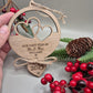 First Christmas Married Bauble, First Christmas as Mr & Mrs, Wooden Engraved Bauble, Personalised Wedding Gift, Wedding Christmas Bauble