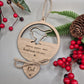 Robin Remembrance Bauble, Christmas Memorial Bauble, Remembrance Gift, Memorial Tree Decoration, Robins Are Near, Robin Tree Decoration
