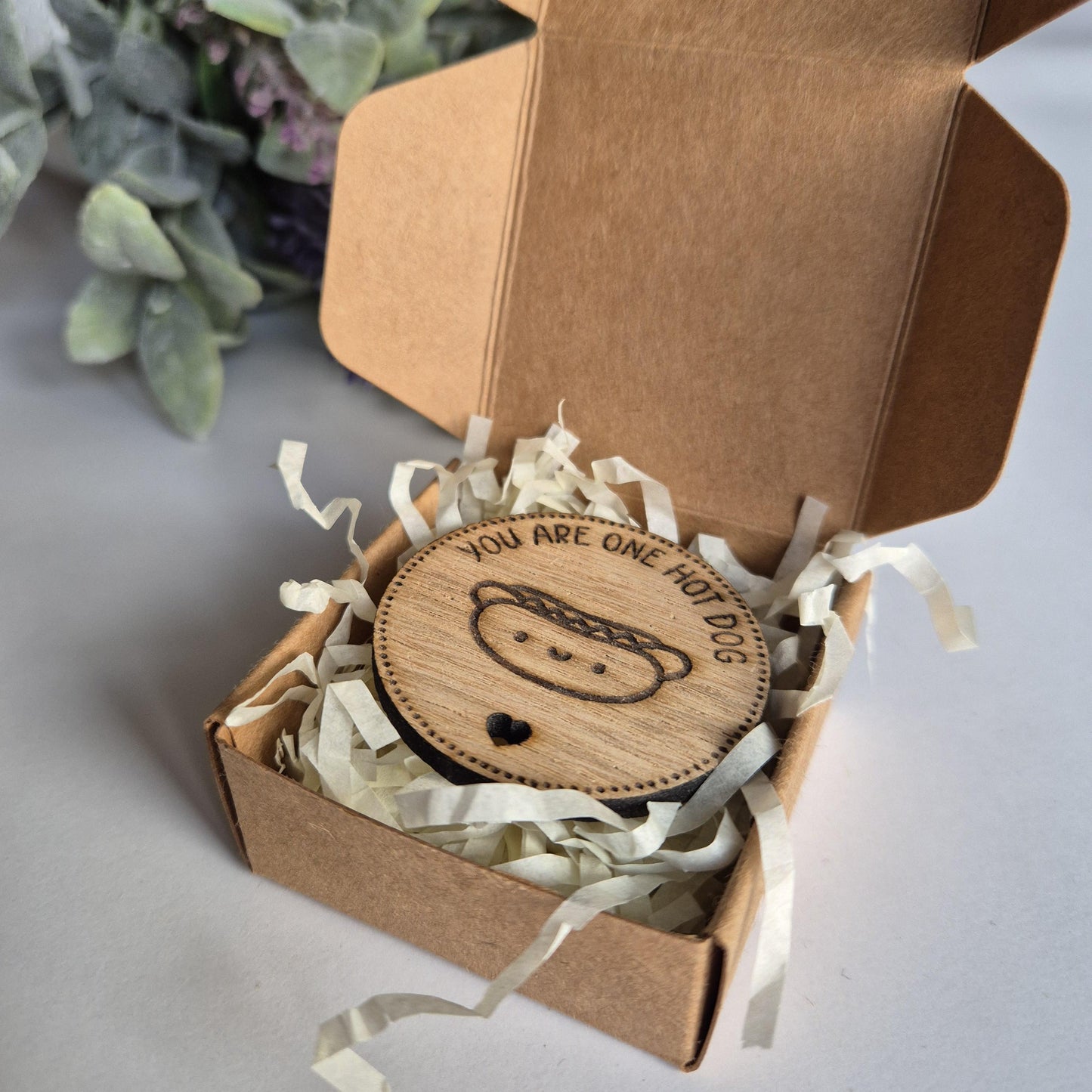 'You're One Hot Dog' - Wooden Token