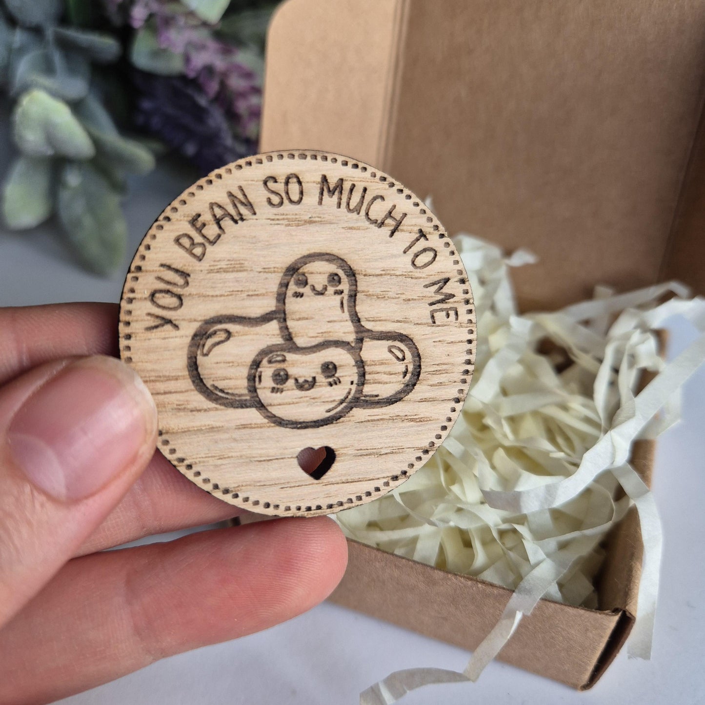'You Bean So Much to Me' - Wooden Token
