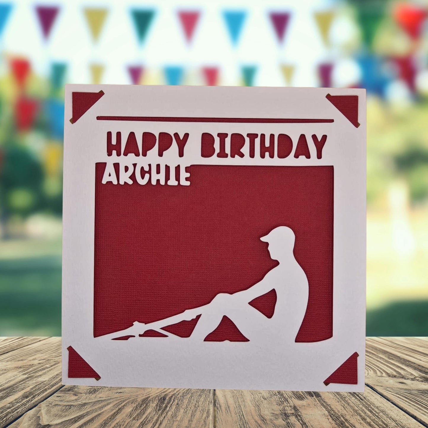 Rowing Birthday Card