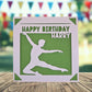 Male Dancer Birthday Card, Ballet Dancer Birthday Card for Him, Ballet Birthday Card, Card for Ballet Dancer, Dancing Card for Him