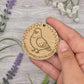 Pigeon Keyring: Engraved Pigeon Appreciation Club Keychain