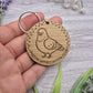 Pigeon Keyring: Engraved Pigeon Appreciation Club Keychain
